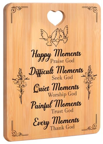 Christian Gift for Women, Gifts for Christian - Chopping Board Religious Gifts, Christian Birthday Gifts, Inspiring Christian Christmas Gifts for Women, Men, Friends, Parents