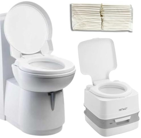 Plumera Flushable Toilet Bowl Liners | 30 Pack XL | Eco-Friendly Biodegradable | Caravan Motorhome RV | Travel | Public Toilet Cover Hygeine Barrier | Chron's | IBS | No Stains | No Splash
