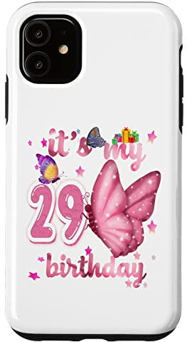 Schmetterling Geburtstag Mädchen Prinzessin 29. Geburtstag Schmetterling Hülle für iPhone 11
