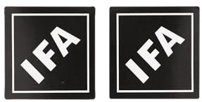 Set: 2x Klebefolie Seitendeckel IFA - Schwarz/Weiß