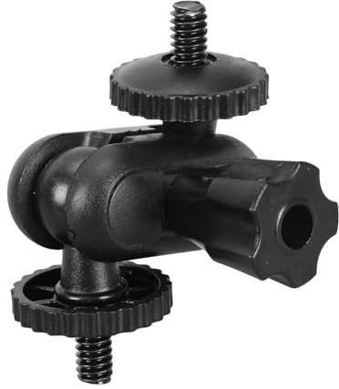 Double 1/4 Inch Screw Adapter for Male Thread Double Head Studs for DSLR Cameras and Microphone Attachments