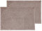 Fussmatte außen - Schmutzfangmatte wetterfest - rutschfeste Türmatte für Eingangsbereich & Balkon - strapazierfähige Fußmatte 2er Set 45x75 cm Sand