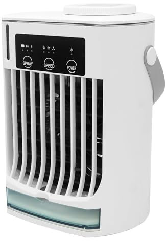 LRF-yxkj Tanque De Agua De 500 Ml Aire Acondicionado Portatil Pequeño, Ar Condicionado Portatil Sem Tubo Interfaz Tipo C, Aire Acondicionado Portatil Coche para Dormitorio, Oficina