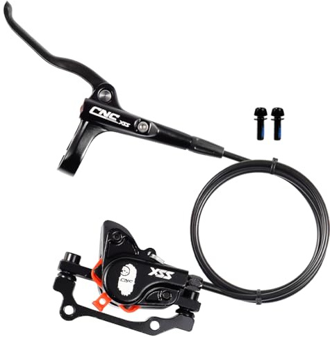 CNCLOL Hydraulische Fahrrad Bremse, Hydraulik Bremsen Set, Hydraulische Scheibenbremse Vorne Rechts 800mm-Hinten Links 1450mm, passend für MTB/BMX/Rennrad/Mountainbike