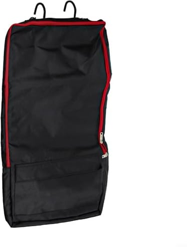 Qualoramall Zaumzeug Tasche Pferdegeschirr Tasche Zaumzeug Taschen Zaumzeug Aufbewahrungstasche Wasserdicht Zaumzeug Halfter Reiten Tack Taschen Pferde Tack Carry Ba-g mit Haken (Schwarz)