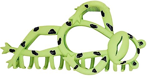 Cartoon Haarklammern aus Metall, lustige Frösche, Haarspange, große Clips, rutschfest, starker Halt, Zubehör, niedliche Frösche, Haarspange, schrullige Klaue