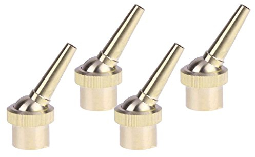 4 Messing Gerade Wasserbrunnen Düse Sprinkler Sprühkopf Teich Gold (1/2 '')