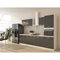 Ultra Cuisine Complete avec Colonne Four et Plan de Travail Inclus L 300 cm - Gris Mat