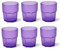 Omada Design 6 verres à boissons de 30 cl pour vos long drink en plastique 9 cm de hauteur, incassables,forme octogonale empilables et allant au lave-vaisselle, Ligne Unglassy,Alto
