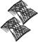 Magic Haarklammer - JUYOO 2Pcs Magic Beads Haarschmuck Haarklammer Haarspange Haarclip Haarkamm DIY Hair Styling Werkzeug (Schwarz)