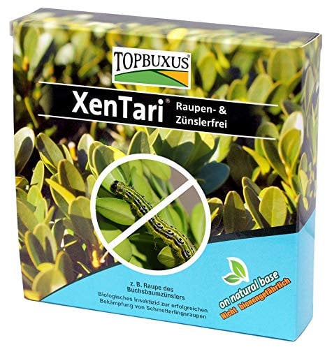 TOPBUXUS XenTari - 30gr - Gegen den Buchsbaumzünsler - Biologisch - Sicher für Bienen und Vögel.