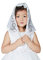 BEAUTELICATE Mädchen Schleier Spitze Mantilla Erste Kommunion Kinder Kirche Messe Kapelle Katholisch Kopftuch Elfenbein