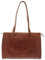 GIUDI ® - Damenhandtasche aus Rindsleder, klassisch, Schultertasche, Umhängetasche, Made in Italy, Echtleder (braun)