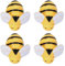 Uonlytech 20 Stück Bienen Kühlschrank Magnete Bunte Whiteboard Biene Magnet für Büro Whiteboard Kühlschrank Trocken Löschen Board