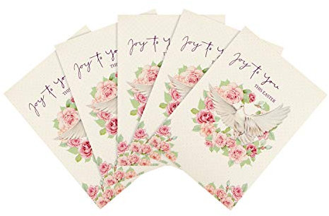 Hallmark Kleine Osterkarten – 5 Stück in 1 traditionelles illustriertes Design