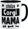 OM3® Stolze Welsh Corgi Mama Tasse | Keramik Becher | 11oz 325ml | Beidseitig Bedruckt | Schwarz