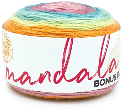 Lion Brand Yarn Mandala Bonus Bundle Garn, Sasquatch