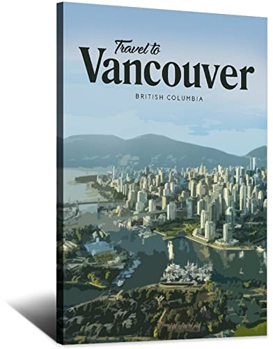 Vancouver Vintage-Reise-Poster, Malposter, modernes Geschenk, Schlafzimmer dekorativ