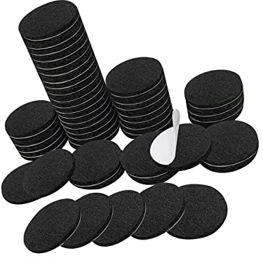 MYSUNBAR Filz Pad, 50 Stück Filzgleiter Selbstklebend, 25mm*3mm Runden Anti Rutsch Pad, Möbelgleiter selbstklebend, Anti Rutsch Gummi Selbstklebend