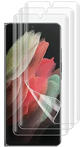 [2Pcs] Film de Protection d'écran Hydrogel pour Samsung Galaxy S21 Ultra 5G, [ HD] Film Protecteur TPU Souple [Pas de Verre]