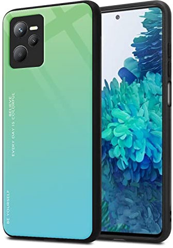 RankOne Gradient Glitter Handy Hülle für Realme C35 / Realme Narzo 50A Prime (6.6 Inches), Dünne Schlanke Schutzhülle - 6