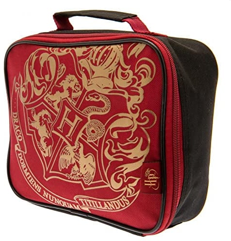 Harry Potter - Brotzeittasche, Hogwarts Wappen (Einheitsgröße) (Rot/Gold)
