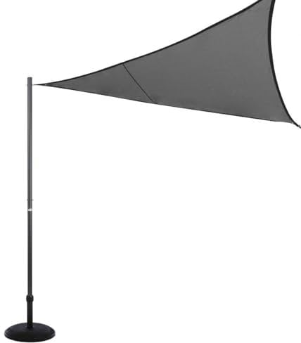 Hespéride - Mât de Fixation pour Voile d'ombrage Graphite 50 mm