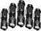 POCKETMAN Mini Lampe de Poche LED Q5 300 Lumens - Portable, Tactique, Mise au Point Réglable, Zoomable - 7 W - Cadeau (5 Paquets)