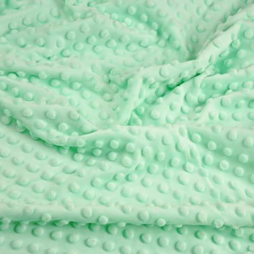 Textrend Microfaser-Plüsch - Minky-Stoff als Meterware 270g/m2 - Stoff Shorty als Meterware in vielen Farben - Textilien 1x1.60m - Stoffe Meterware (Minze)