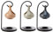 SWL Ceramic Teardrop Oil Burner – Hanging Wax Melt Burner with Metal Stand | Aromatherapy Essential Oil Diffuser | Stylish Tealight Holder for Home Fragrance, Gifts & Relaxation (1 Piece)
