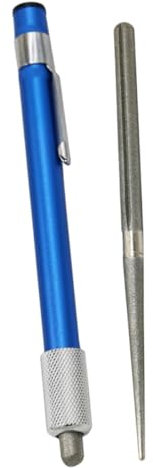 UTHCLO 1pezzi Affilacoltelli Portatile Multifunzionale Forma Di Penna Affilatore Retrattile Per Strumenti Da Esterno e Cucina Kit Di Pietra Affilante Compatto Per Escursioni e Attività