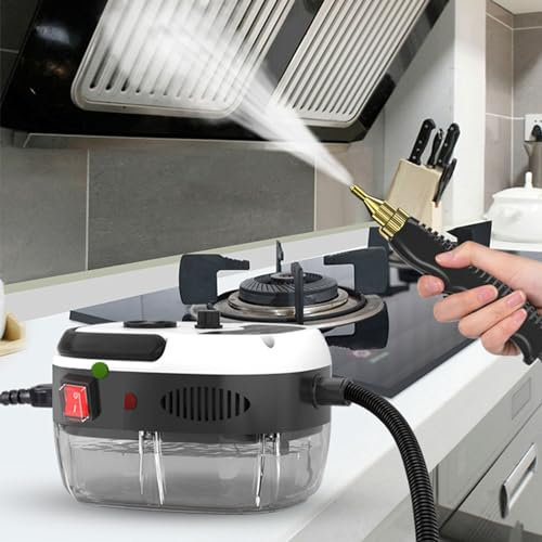 SUYUDD High Pressure Steamer for Cleaning, 2500W Handheld Portable Steam Cleaner for Home Use, Car Detailing, Upholstery, Kitchen, Bathroom, Grout and Tile