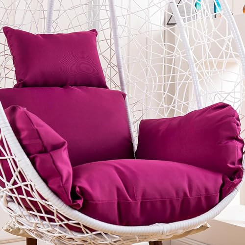Coussins Chaise Hamac Suspendus, Coussin Chaise ImperméAble Remplacement, Cocon ExtéRieur Suspendu, Coussins Chaise Hamac avec Oreiller TêTe, Housse Amovible pour Patio Et Jardin(G)