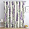 Generisch Vorhänge Lavendel Muster - Mädchen Lila Blumen Fenster Gardinen mit Ösen, Vorhang Blickdicht Verdunklungsvorhänge Thermovorhang für Schlafzimmer Deko 2er Set, H 245 x B 140 cm S-&284