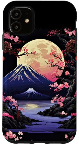 Kirschblüte Anime Japan Style Aesthetic Asia Japanisch Hülle für iPhone 11
