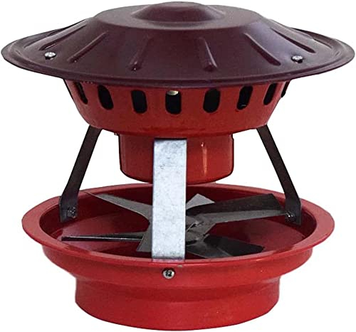 Ventilador de Estufa de leña, Ventilador de Chimenea, Ventilador de Tiro de 80W y 6 Hojas, Ventilador de Chimenea de Cocina, Extractor de Chimenea, Escape doméstico