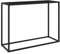 Sufrk Table console noire 100 x 35 x 75 cm en verre trempé, table console extensible, table économe en espace, design moderne et élégant, console pour maison et bureau