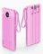 VRURC Power bank 10000mAh, PowerBank con display LED sottile, 5 uscite 2 ingressi Batteria, cavi Micro e USB C integrati per telefono compatibile con iPhone, Android-Viola