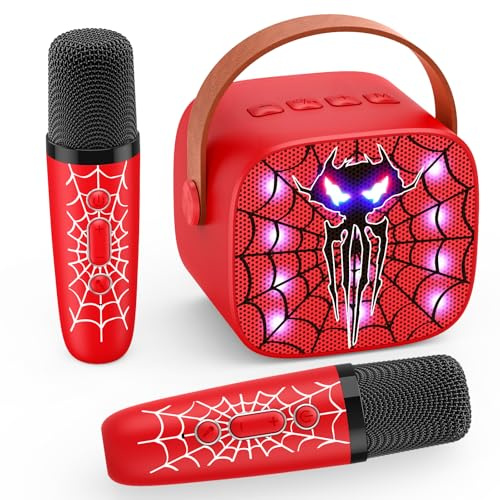 Braxel Boys Toys Age 3-12, Karaoke Machine 2 Microphones for Kids Toys for 3-12 Year Old Boys Girls Gifts Wireless Bluetooth Microphone Teenage Boy Gifts for 3-10 Year Old Boys Girls