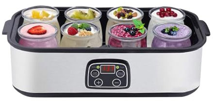 Probiotic Yogurt Motor, Electric Yogurt Maker Machine with Adjustable Temperature and Time Control, 1400ML Multi-Function Yogurt Jar with 8 Lids, Probiotic Rich Homemade Yogurt Incubator (1 pcs)