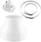 Zosenyer Abluftschlauch Adapter, Reduzierstück 150mm auf 100mm mit 2 Edelstahl Schlauchschellen, Reduzierstück aus ABS, für Rundrohr Adapter für Lüftungssystem, Lüftungskanäle