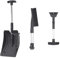 Kit pala da neve 3 in 1 in alluminio nero Casa e giardino Prato e giardino Pala da neve per rimozione neve