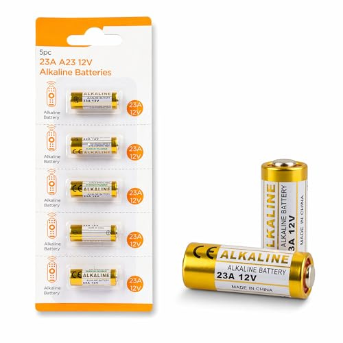 NAVOYS | 10pc 23A 12V Alkaline Batteries | High Power A23 MN21 Battery | Long Lasting for Remote Controls, Doorbells & Garage Remotes | Leak Resistant & Reliable Performance