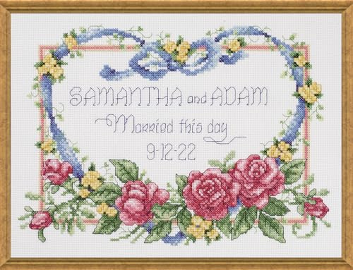 Janlynn Married This Day Counted Cross Stitch Kit, Cotton, Multi-Colour, 8x10