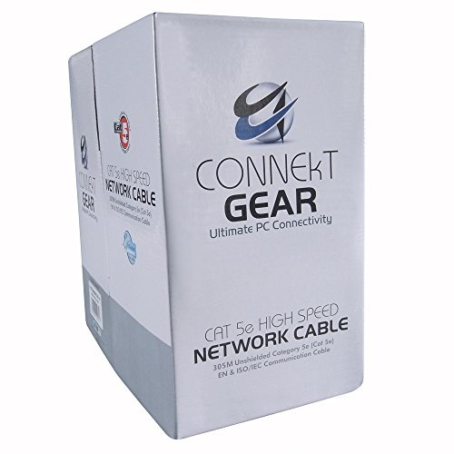 Computer Gear 28-0305UG 305 m CAT5e U/UTP Patch Cable (UTP) Network Cable – Grey (305 m Network Cable Cat5e U/UTP Patch Cable (UTP), Grey)