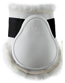 Eskadron Protection Streichkappen Lammfell weiß Pony