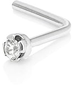 Mia Gioielli - Piercing Diamante 0.01 ct in Oro 18k (750) Bianco a Griffe
