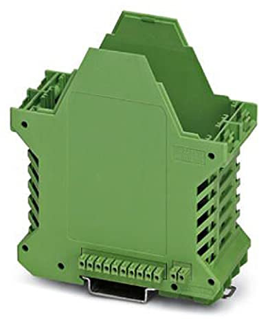 PHOENIX CONTACT ME 45 UT/FE BUS/10+2 GN Tragschienengehäuse, Gehäuseteil mit Metallfußverschluss, FE-Kontakt, mit Lüftungsschlitzen, 10+2 Polzahl Querverbinder, Grün, 10 Stück