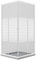 Box Doccia Bianco Rettangolare 70x120 CM H185 Vetro Serigrafato mod. Blanc