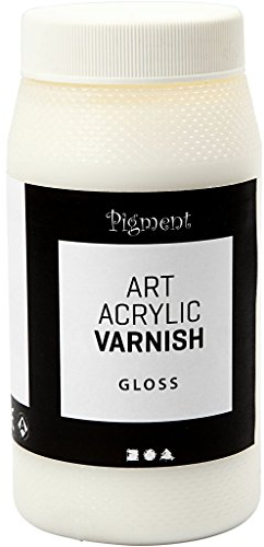 Art Acrylic Varnish, Glänzend transparent, Weiß, Glanz, 500ml